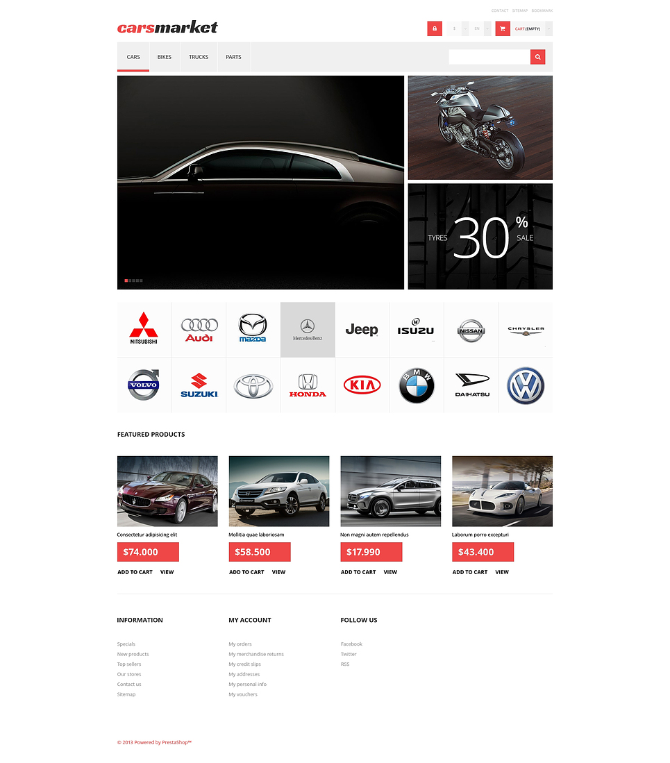 Cars Market (PrestaShop theme) Item Picture