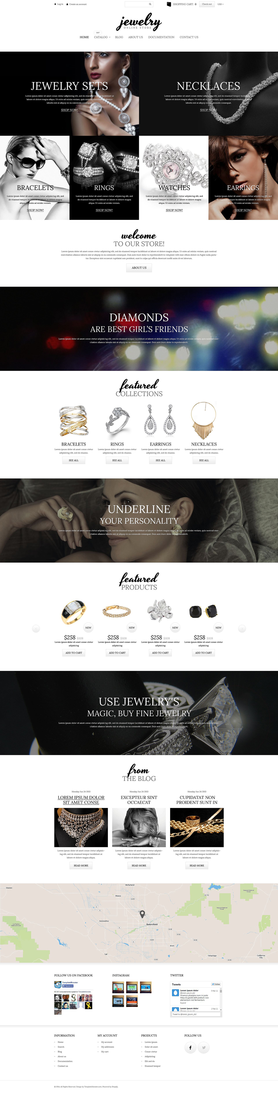 Charming Jewelry Shopify Theme (jewelry and accessories Shopify theme) Item Picture