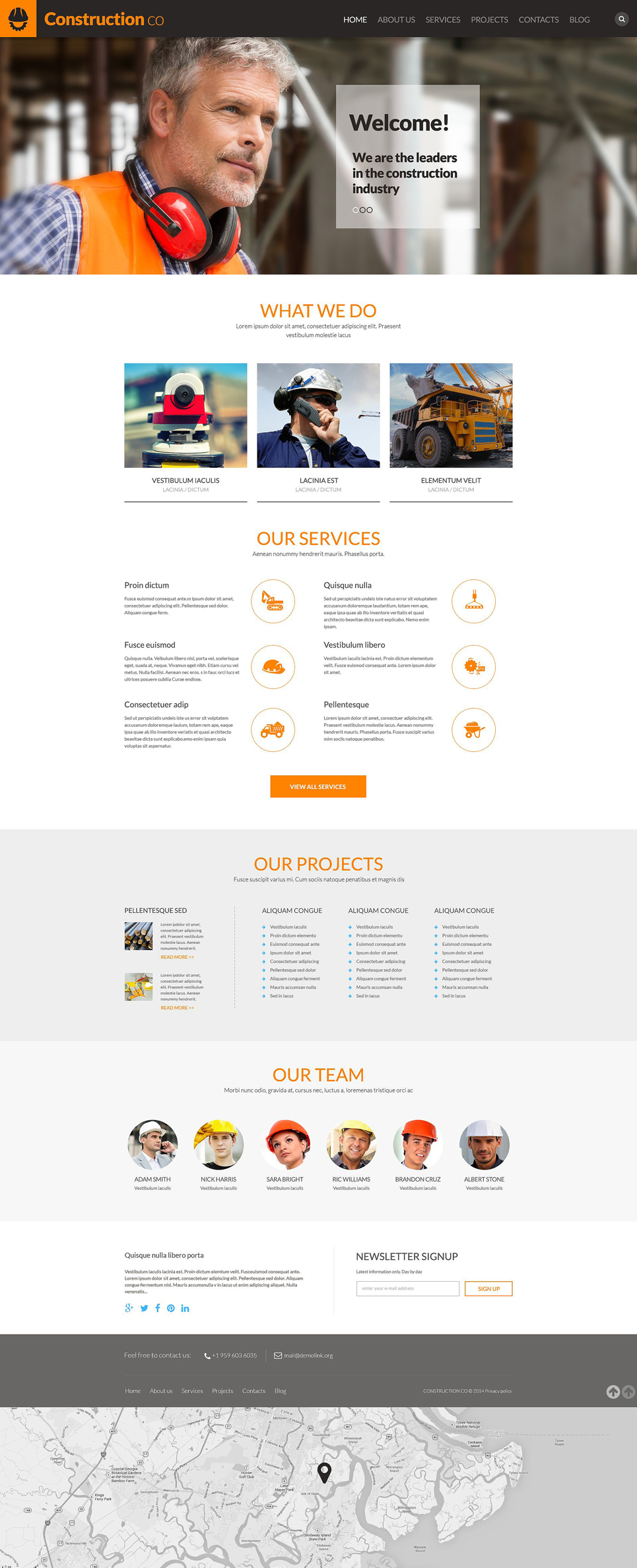 Construction Business WordPress Theme