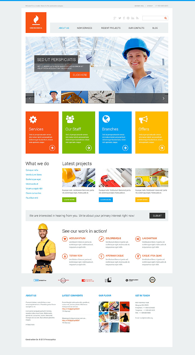 Construction Co WordPress Theme