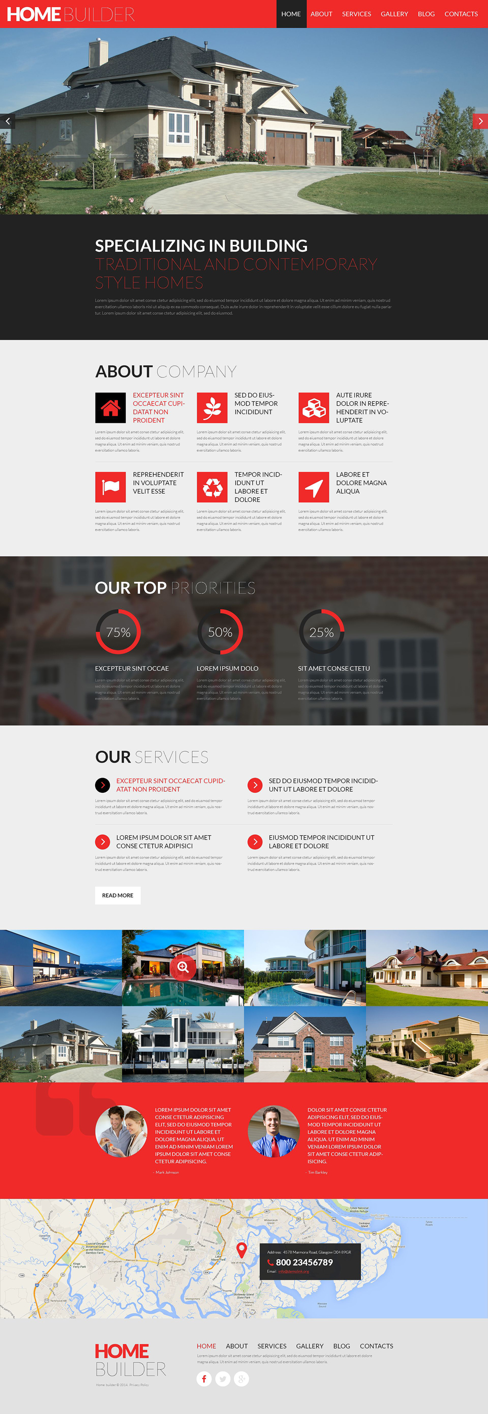 Construction Company Responsive WordPress Theme