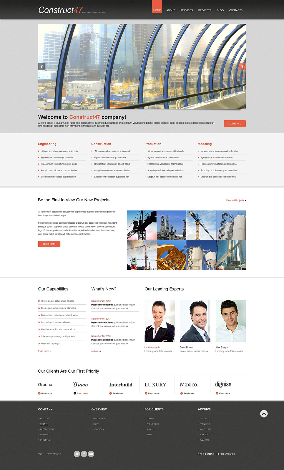 Construction WordPress Theme