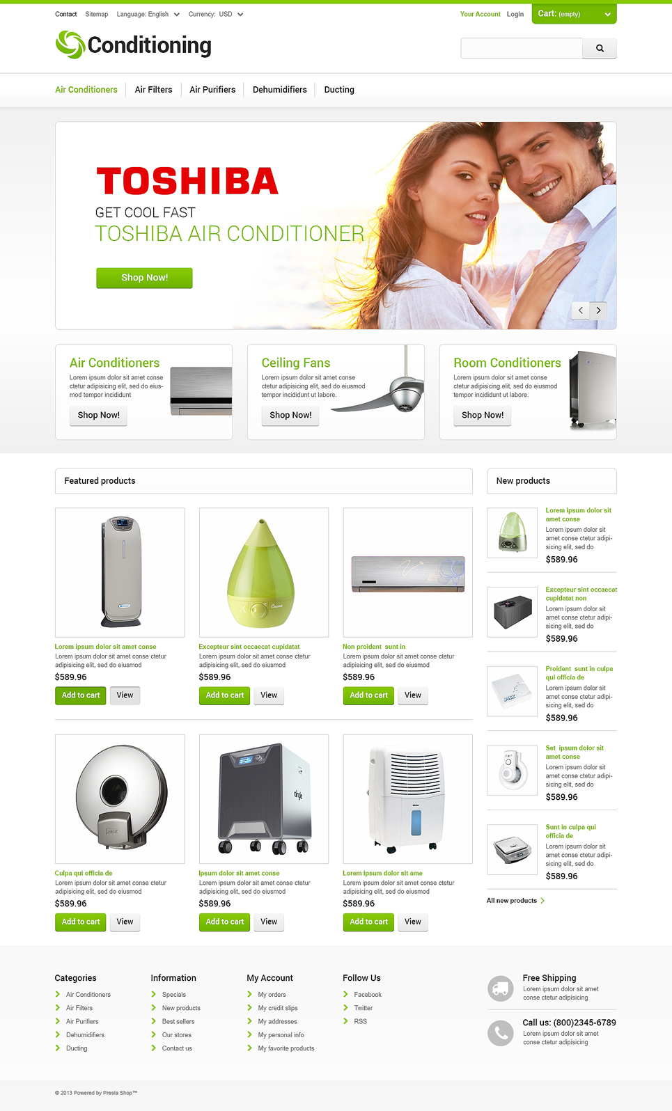 Cool Breeze (template for PrestaShop) Item Picture