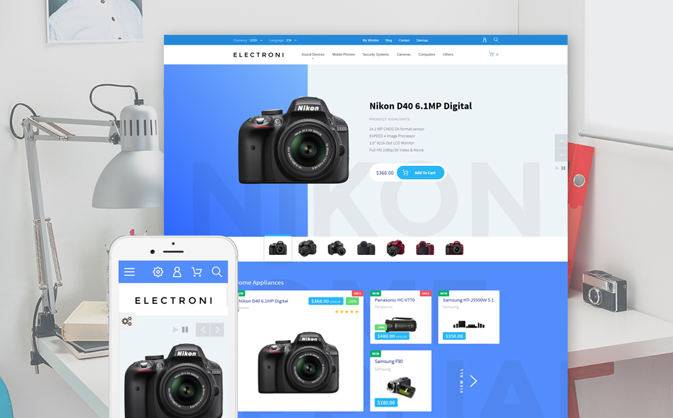 30+ Stunning Electronics site Templates (Electronics Store Themes)