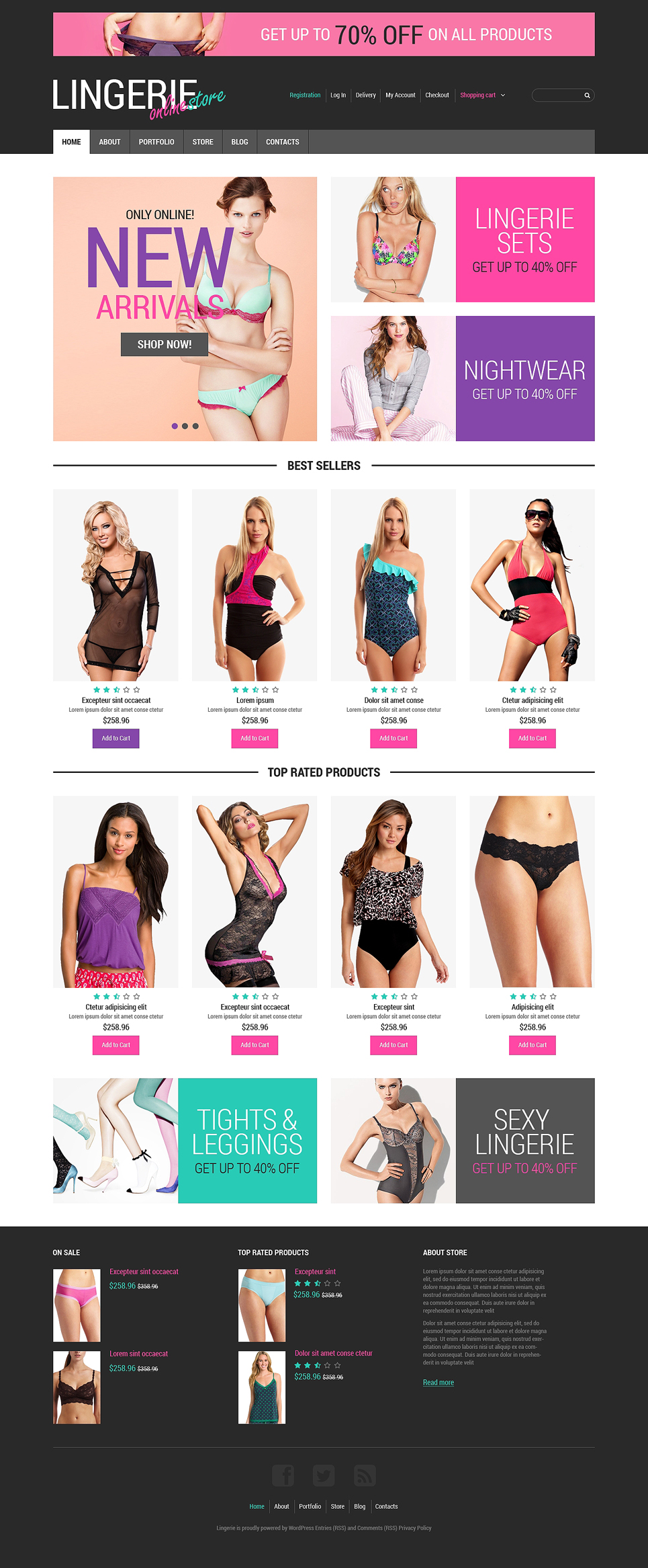 Feminine Lingerie WooCommerce Theme