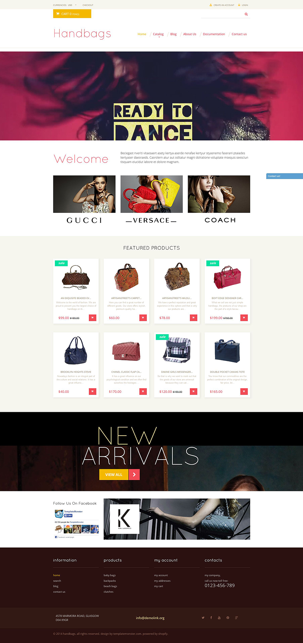 Handbag Responsive Shopify Theme (jewelry and accessories Shopify theme) Item Picture