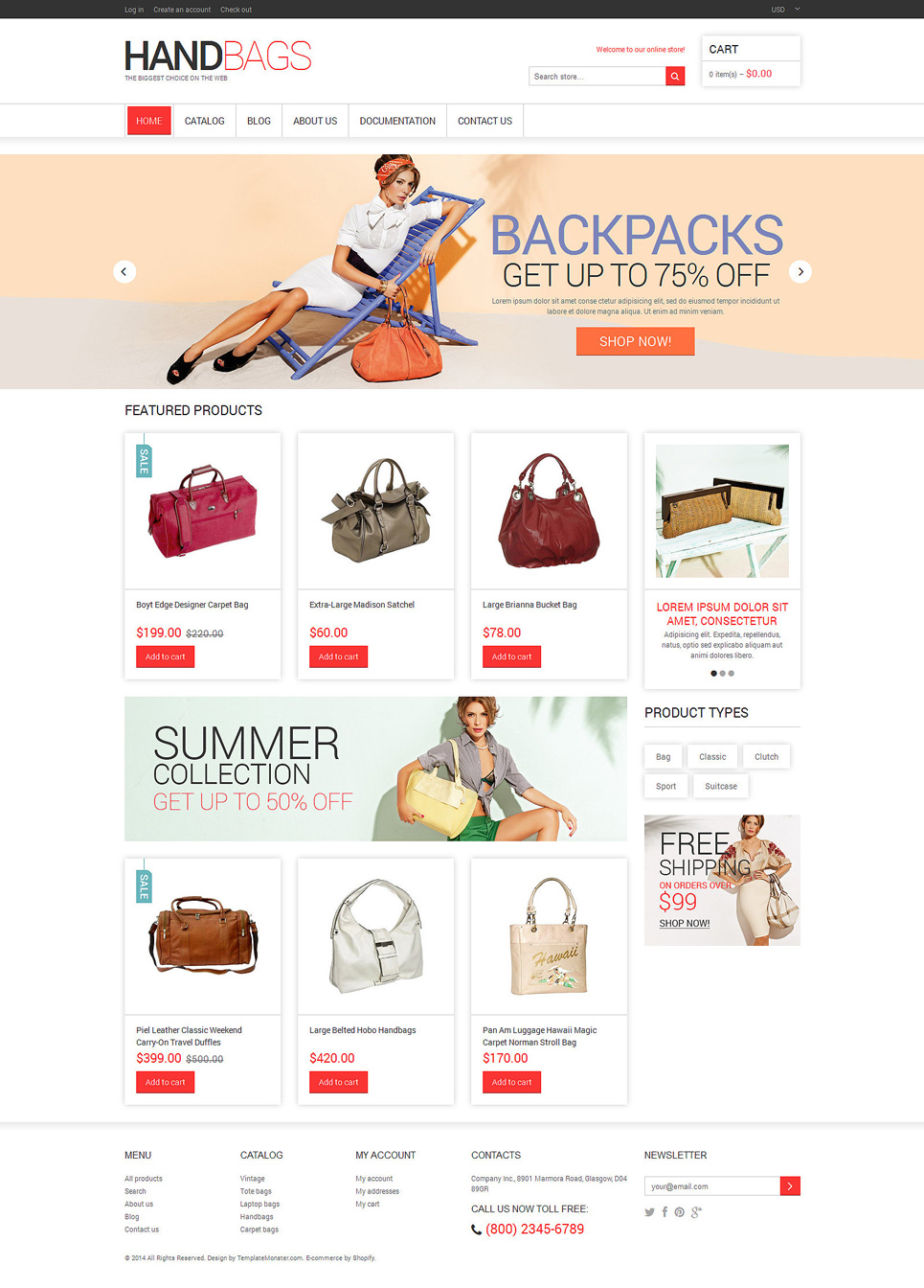 Handbag Responsive Shopify Theme (jewelry and accessories Shopify theme) Item Picture