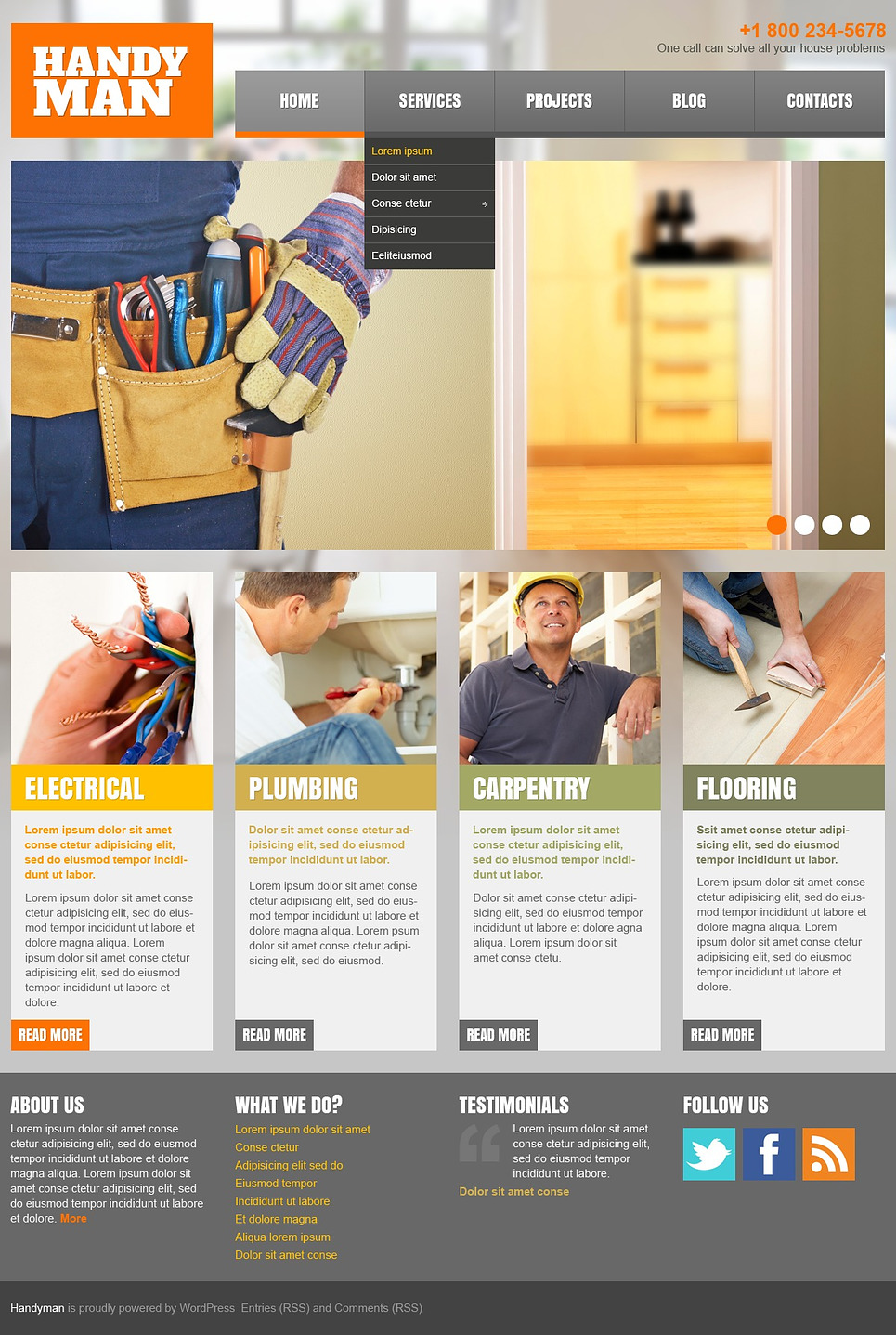 Home Repairs Responsive WordPress Theme