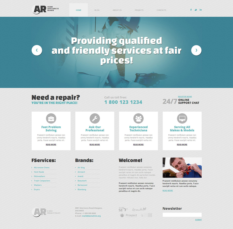 Home Repairs Responsive WordPress Theme