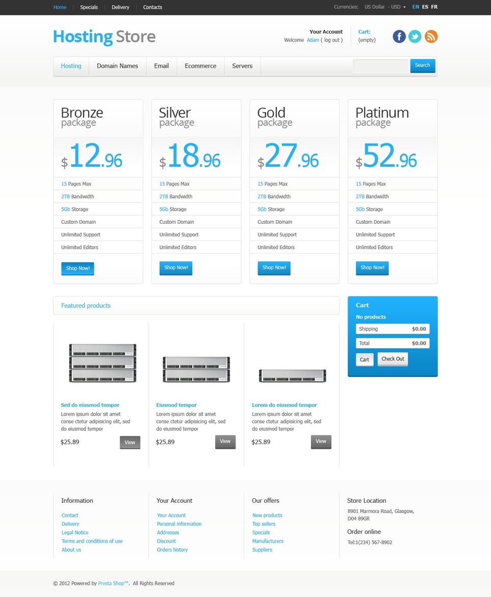 Hosting Store
