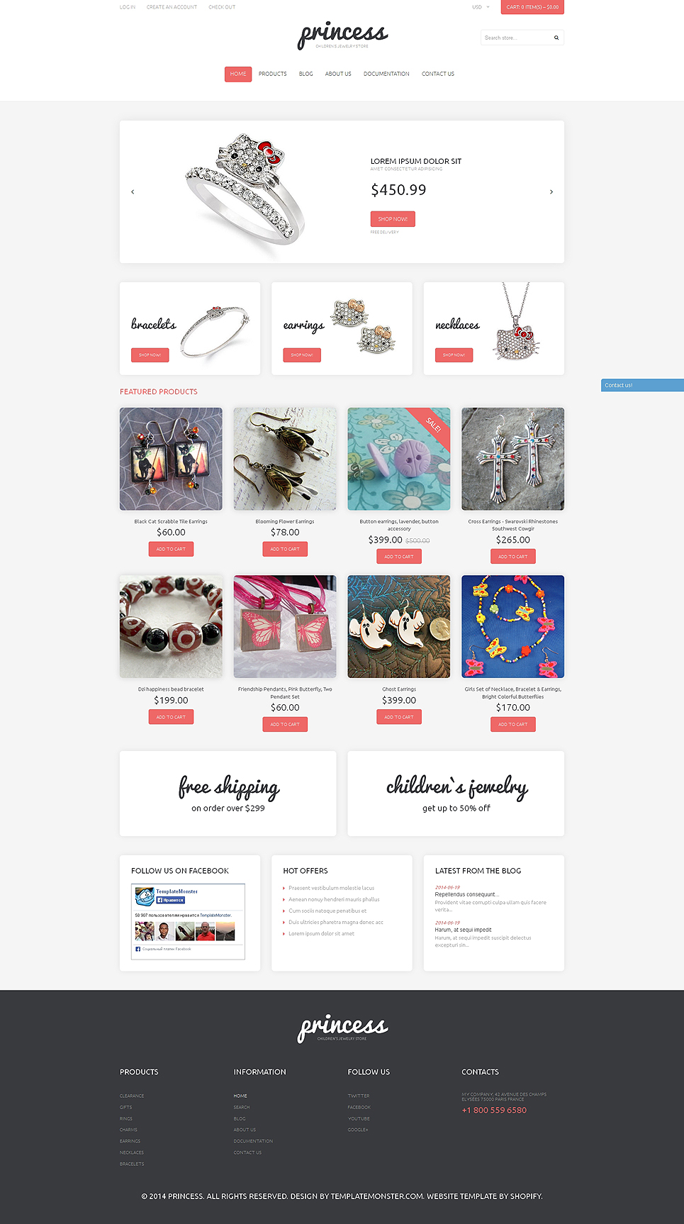 Jewelry Responsive Shopify Theme (jewelry and accessories Shopify theme) Item Picture