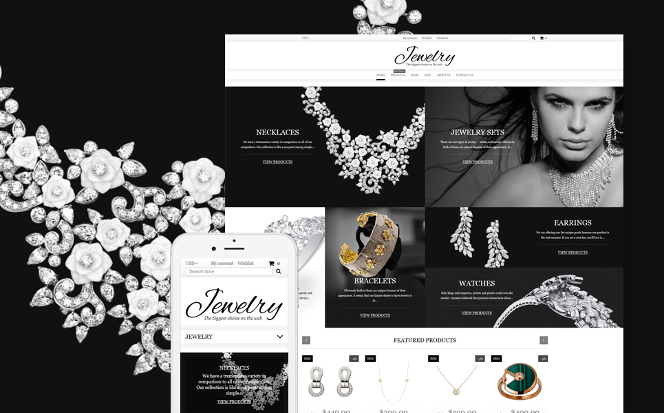 Jewelry Shopify Theme (jewelry and accessories Shopify theme) Item Picture