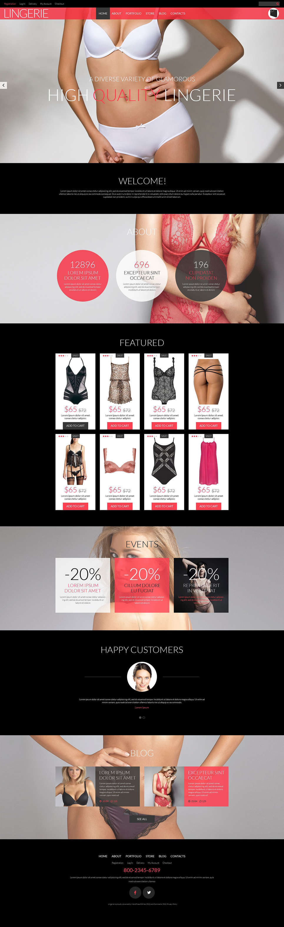 Lingerie Shop WooCommerce Theme