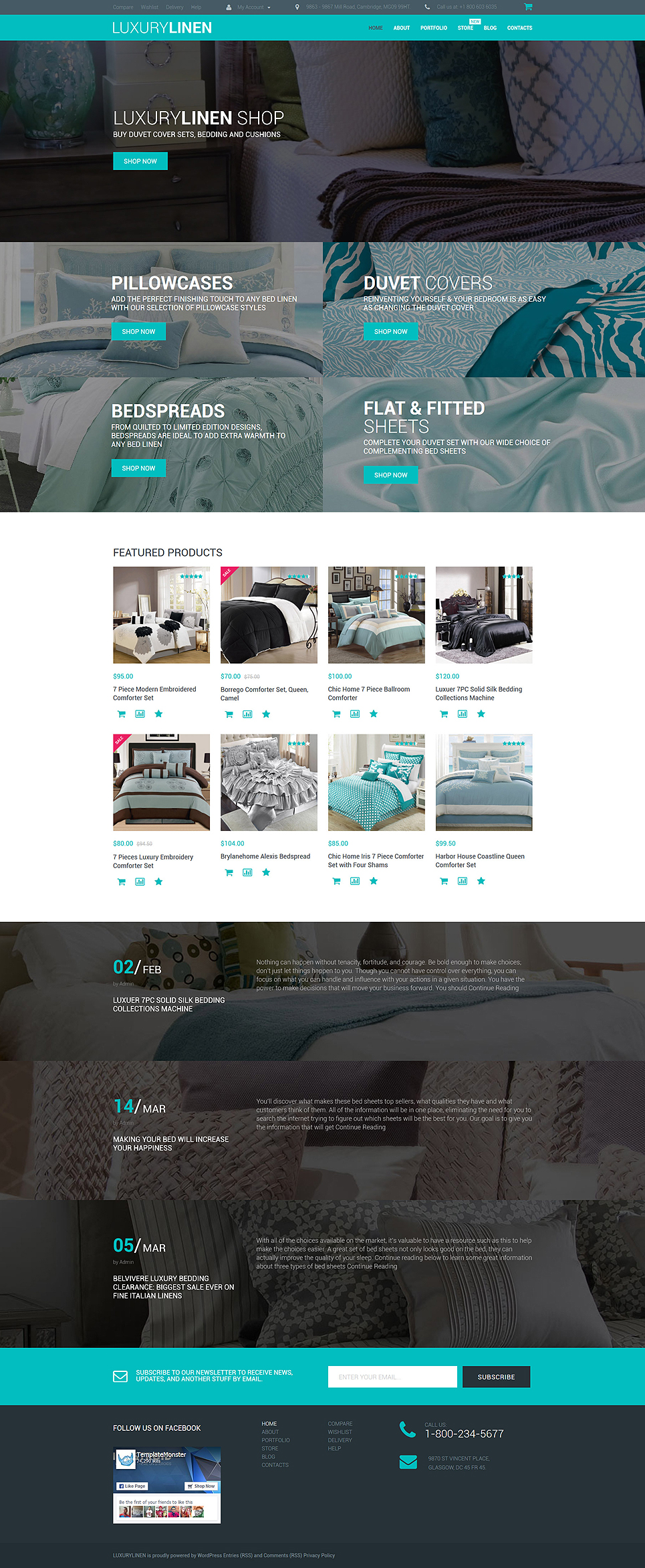 Luxury Linen Store (template for WooCommerce) Item Picture