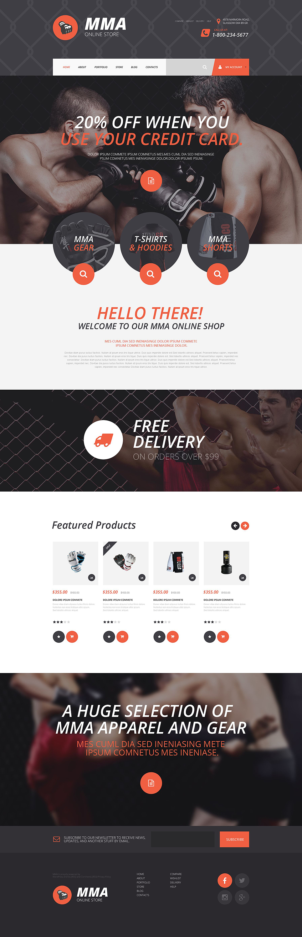 MMA Online Store (template for WooCommerce) Item Picture