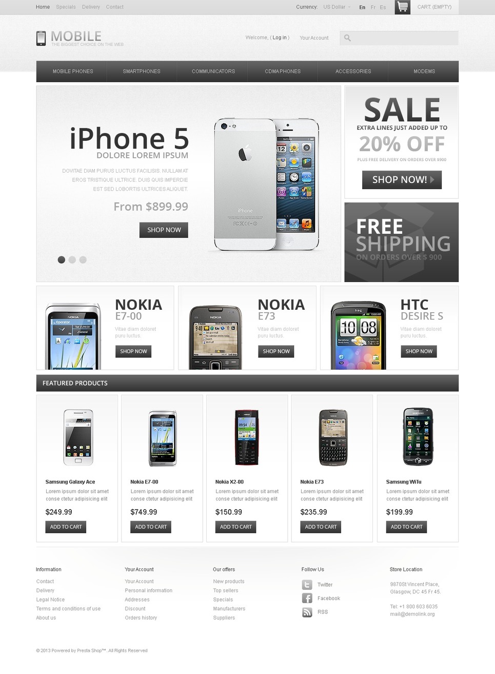 15+ Awesome Mobile Phone Store Ecommerce Website Templates (Mobile ...