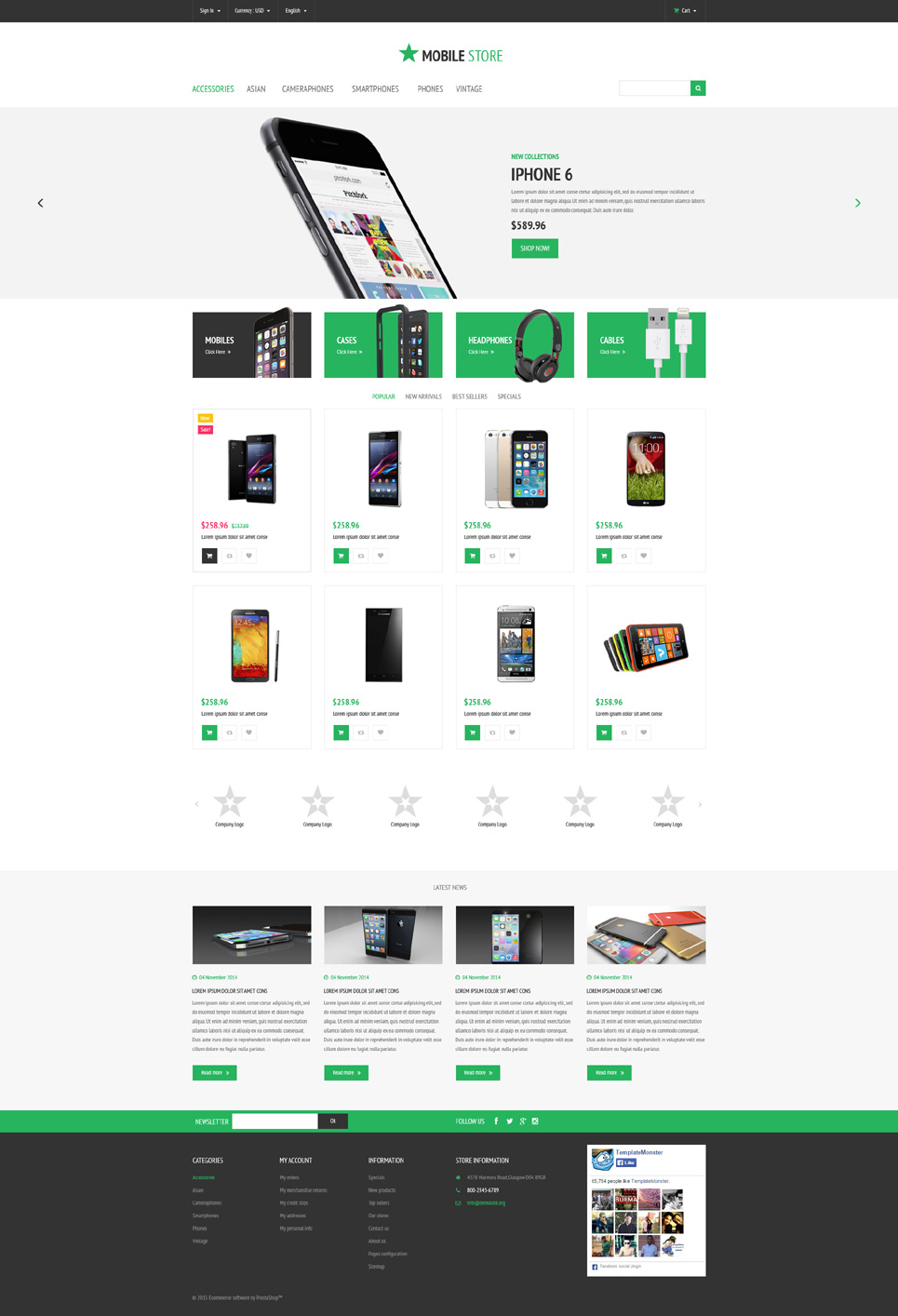 15+ Awesome Mobile Phone Store Ecommerce Website Templates (Mobile ...