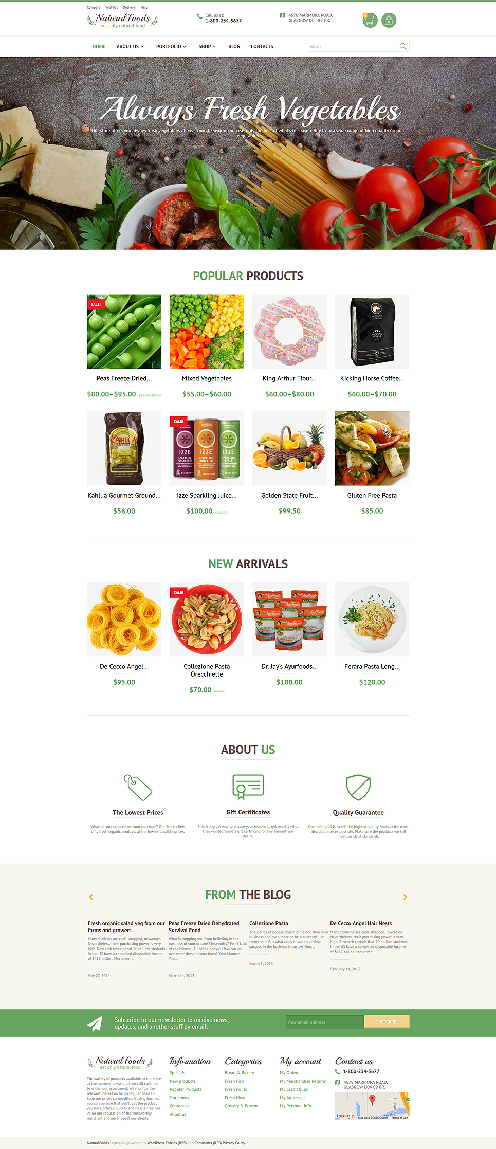 Natural Foods (template for WooCommerce) Item Picture