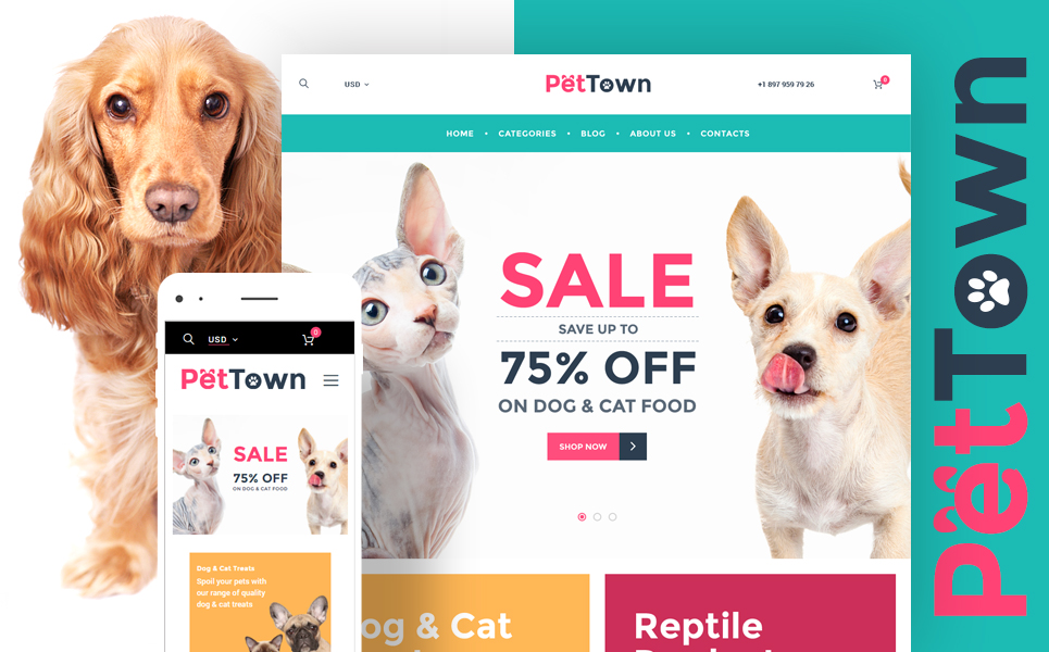 PetTown Pet Store (template for WooCommerce) Item Picture