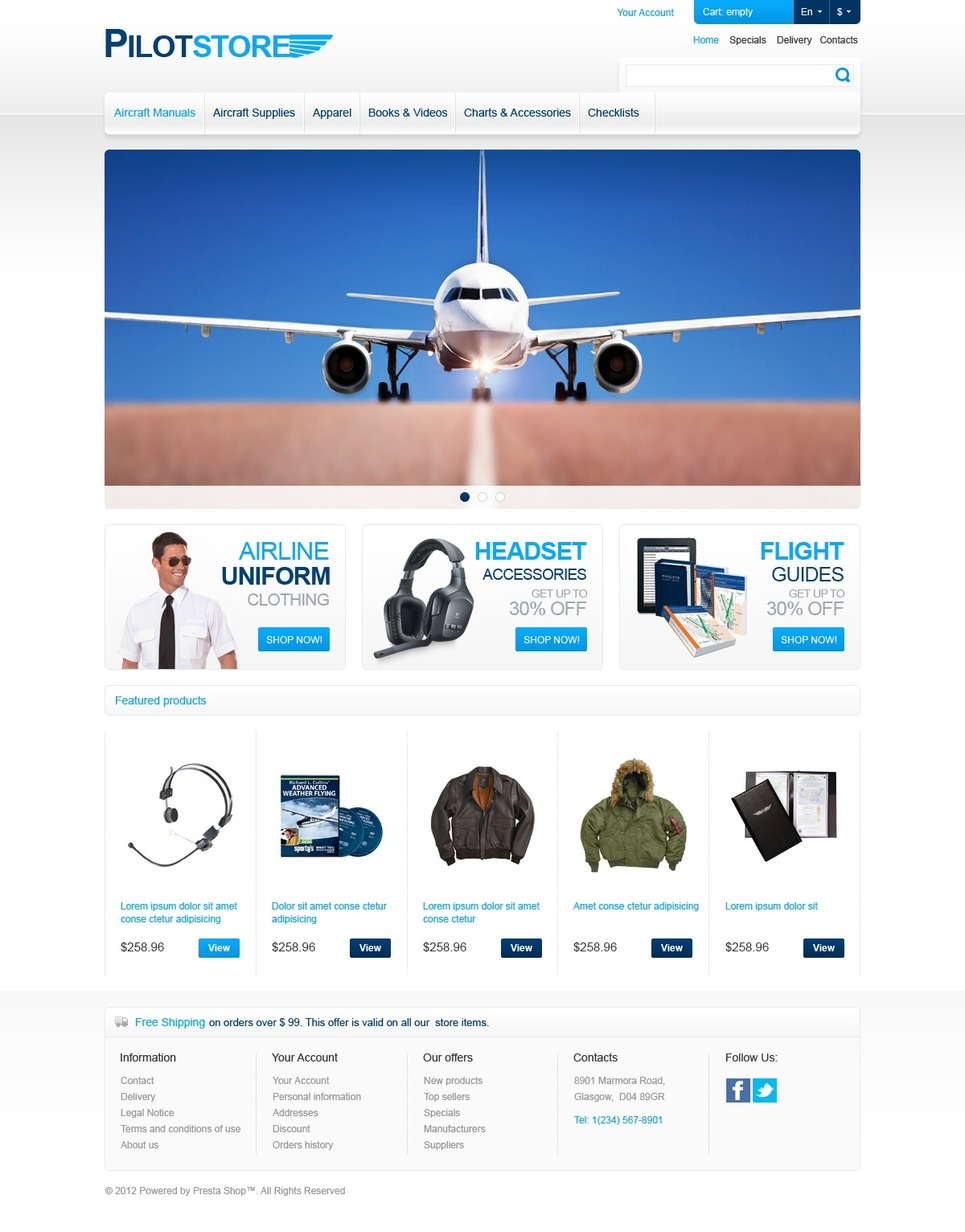 4+ Aviation, Airline & Pilot Supplies site