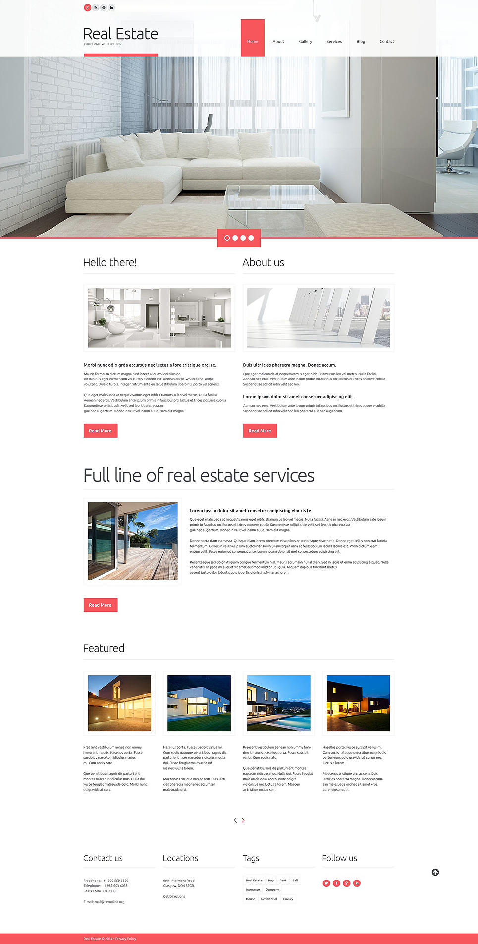 Real Estate Agency Responsive WordPress Theme