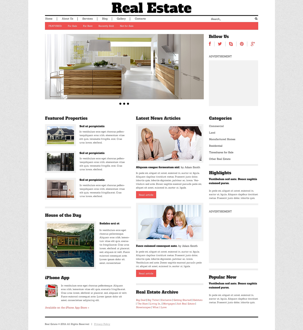 Real Estate Agency Responsive WordPress Theme