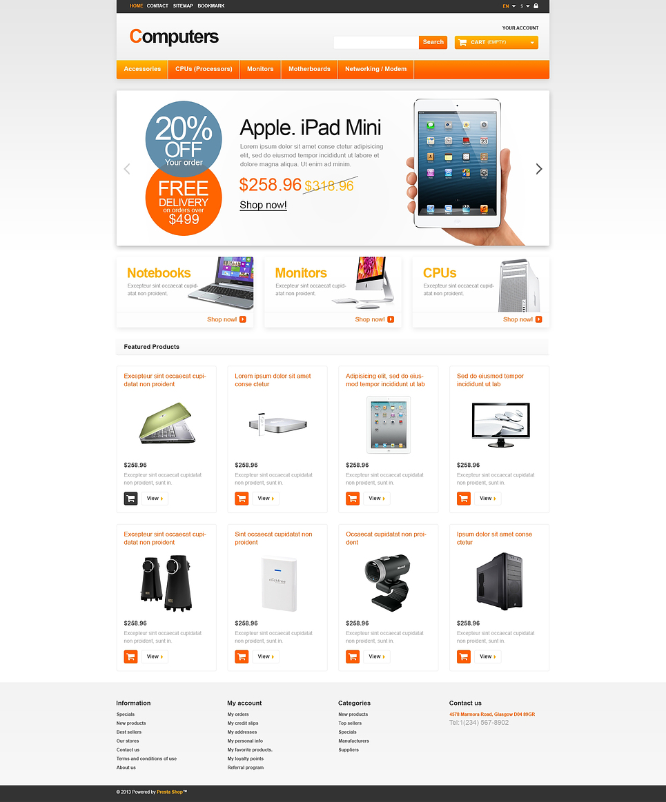 24+ Best Computer Supplies & Electronics Shop Ecommerce Templates ...