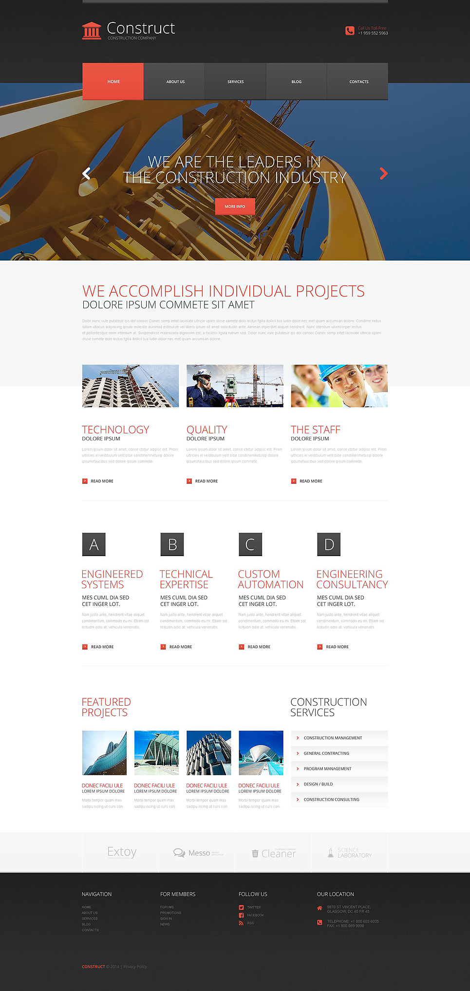 Skyscraper Construction WordPress Theme