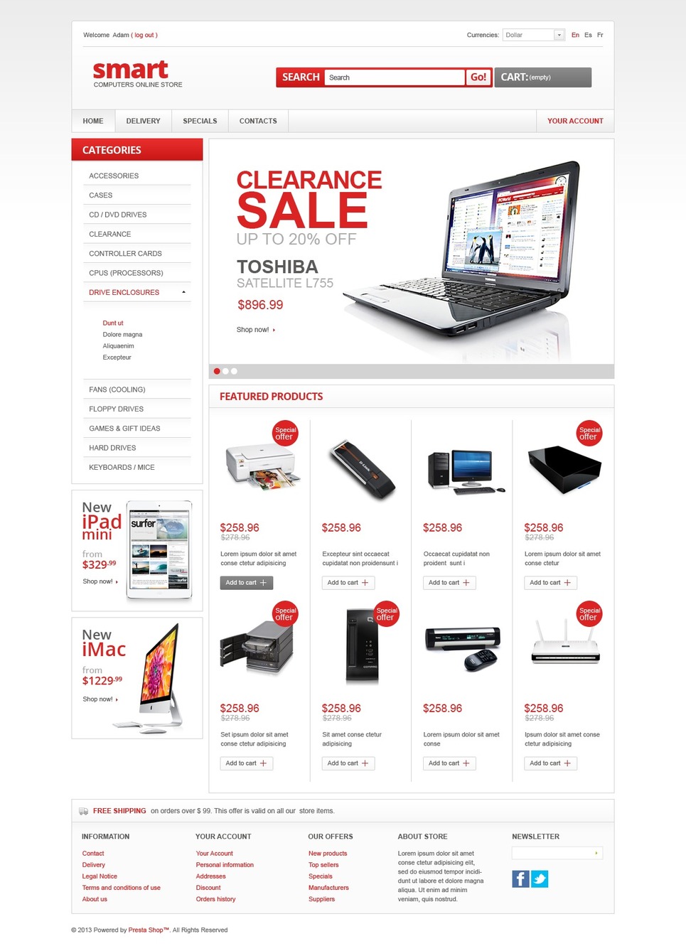24 Best Computer Supplies Electronics Shop Ecommerce Templates 