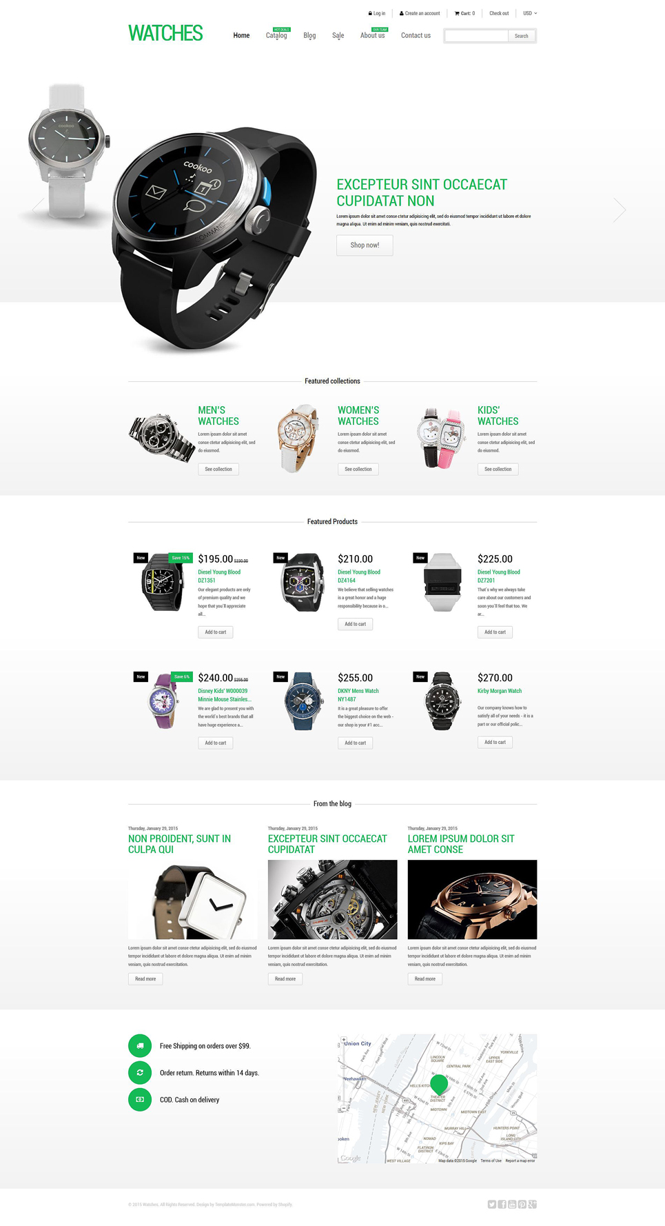Stylish Watches Shopify Theme (jewelry and accessories Shopify theme) Item Picture