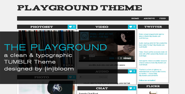 The Playground Tumblr Theme