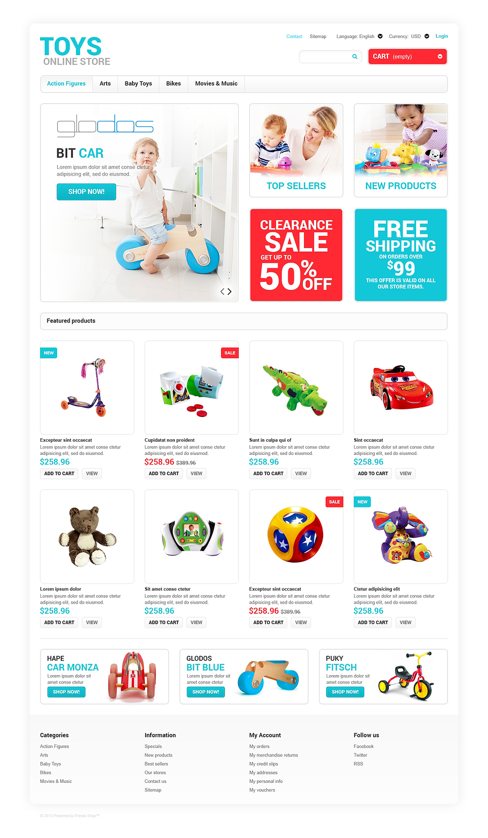 12+ Awesome Toy Store & R/C Vehicle Ecommerce Website Templates (Toy ...