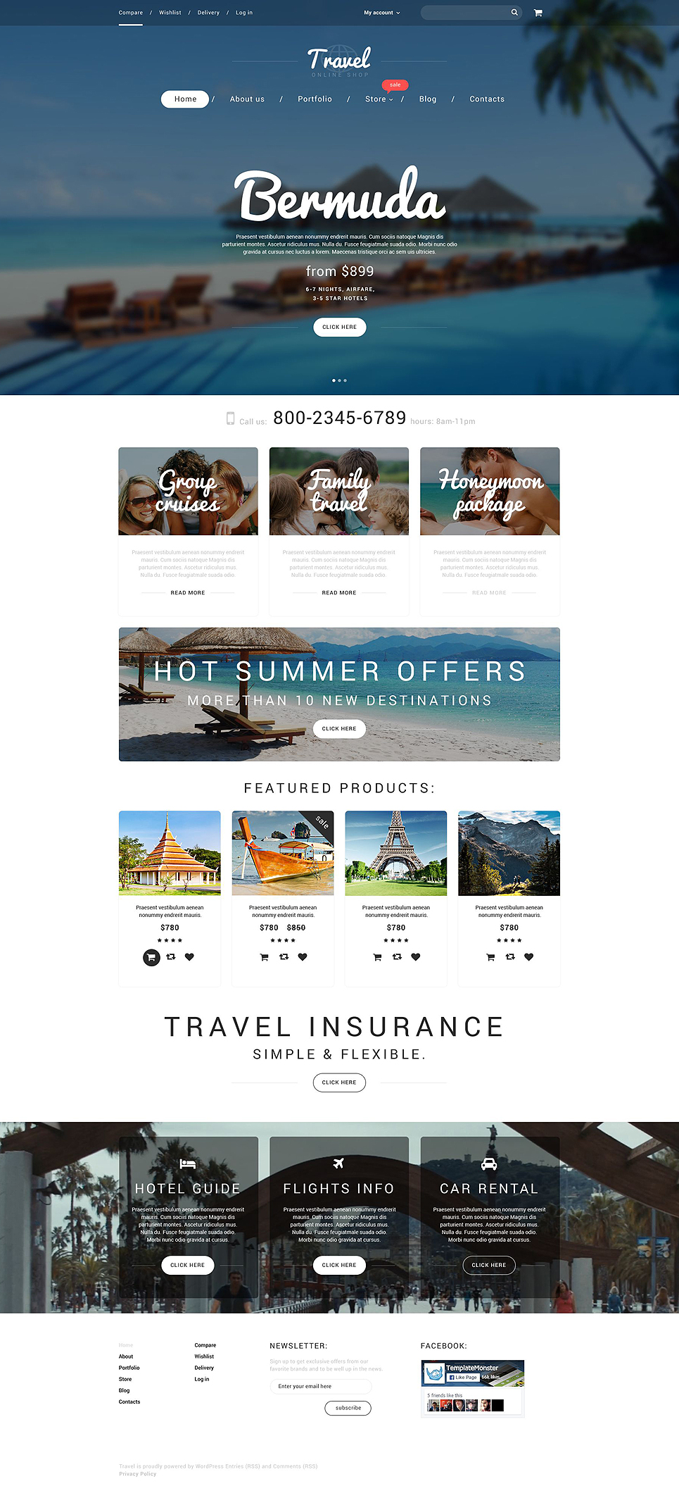 Vacation Agency (template for WooCommerce) Item Picture