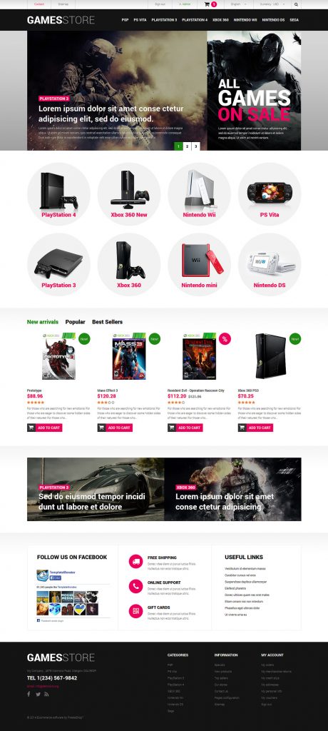 10+ Best Video Game Store Ecommerce Website Templates (PrestaShop Games  Store Themes)