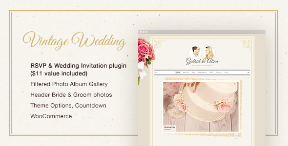 Vintage Wedding WordPress Theme