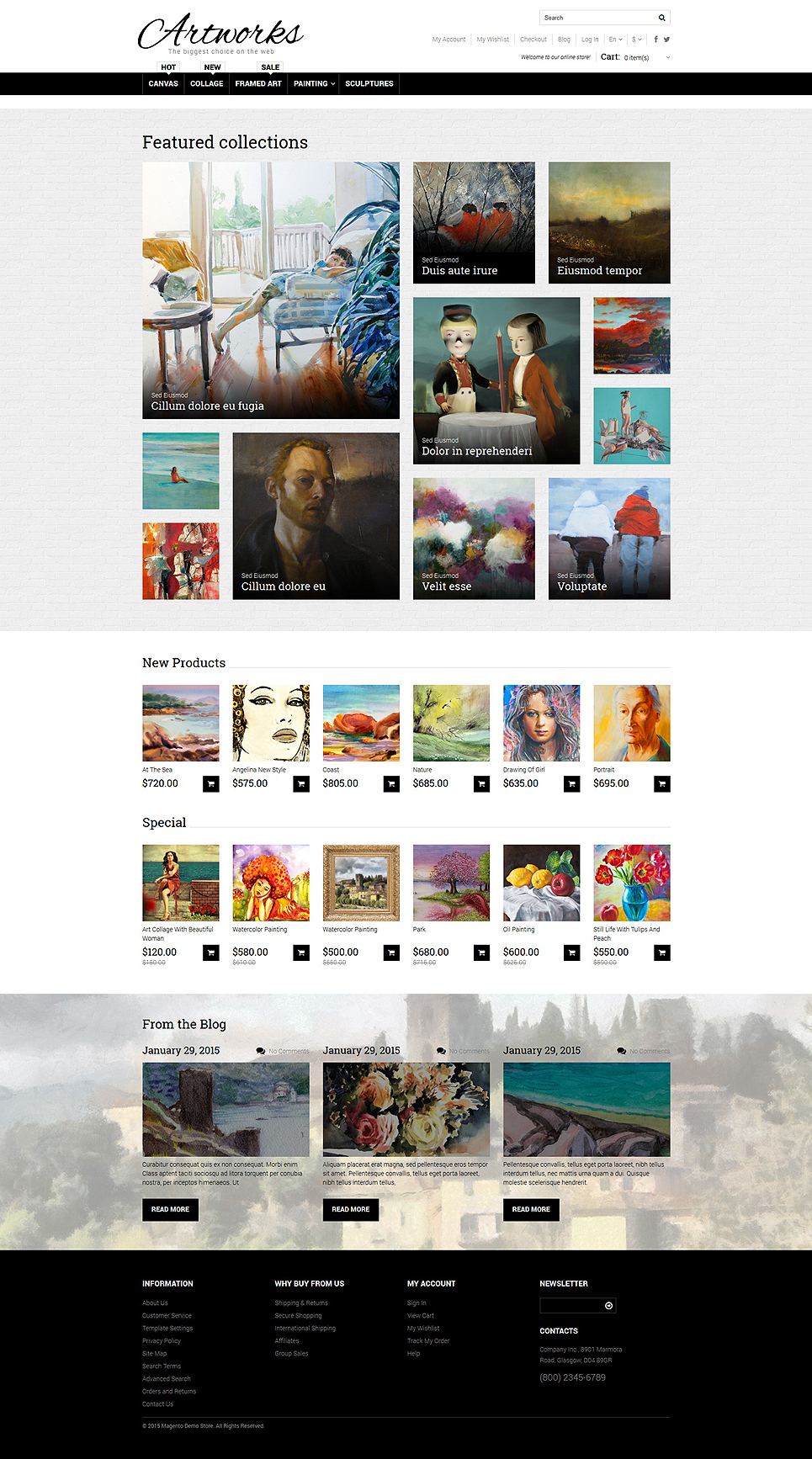 Art Store (theme for Magento ) Item Picture
