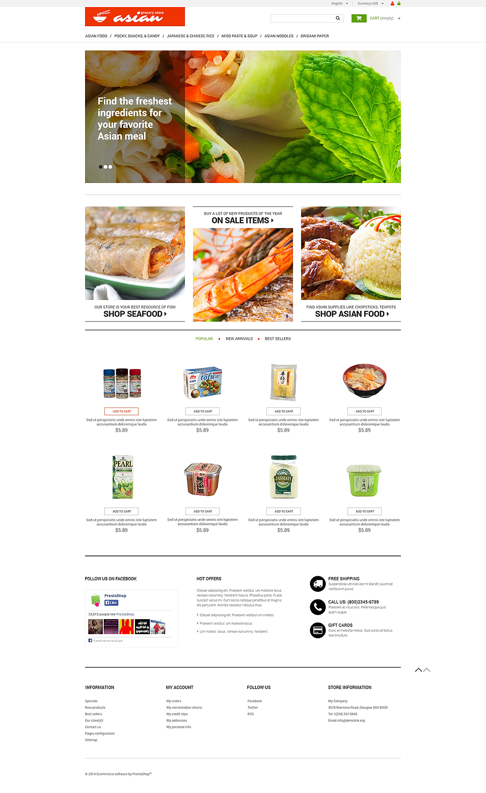 Asian Grocery (ecommerce theme for PrestaShop) Item Picture