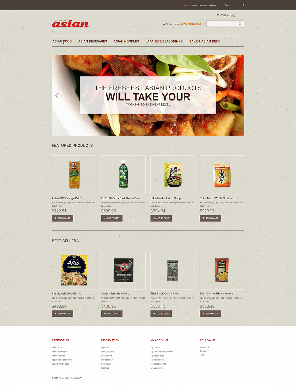 Asian Grocery (ecommerce theme for PrestaShop) Item Picture