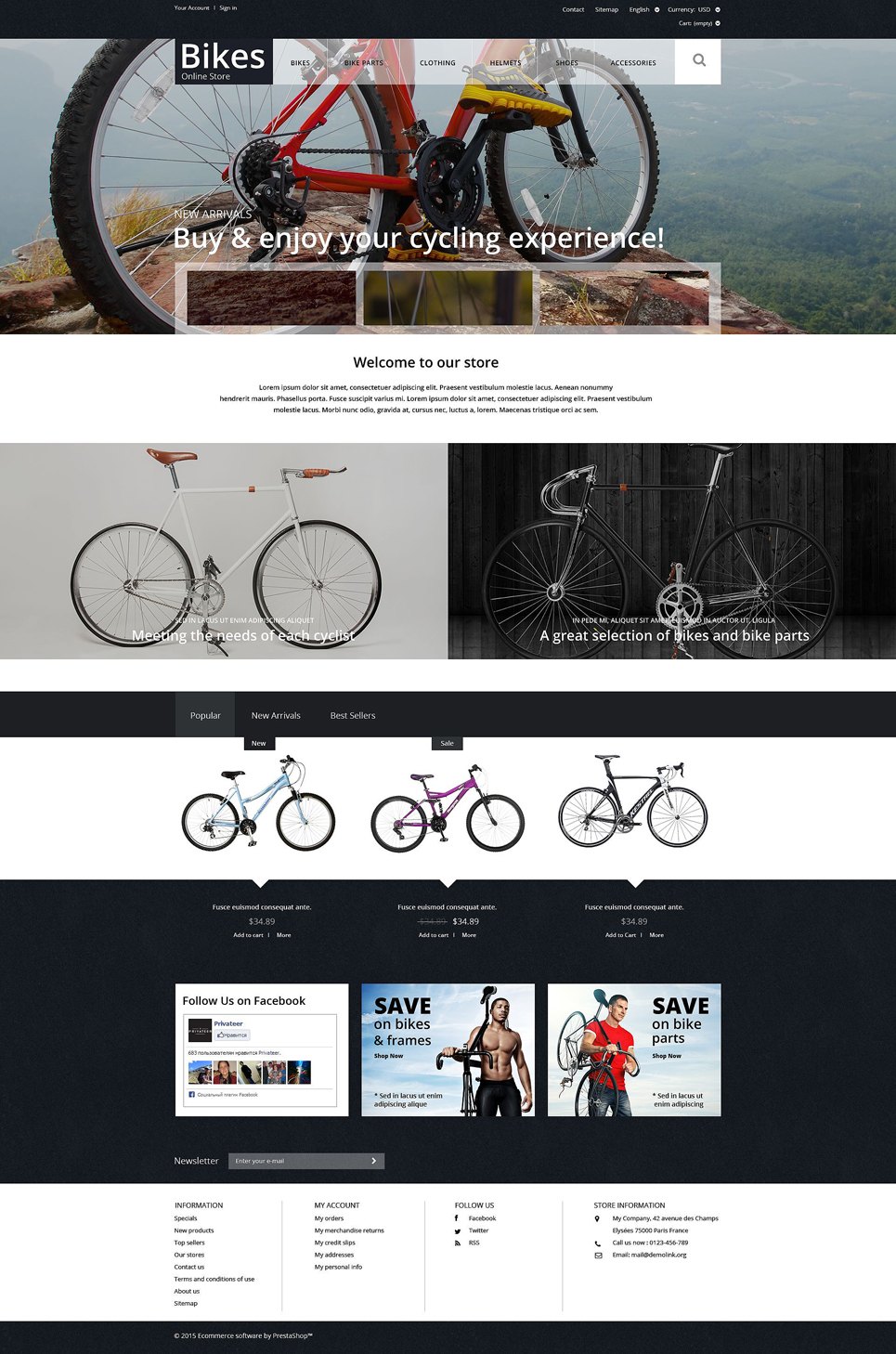 Bike Store (ecommerce template for PrestaShop
) Item Picture