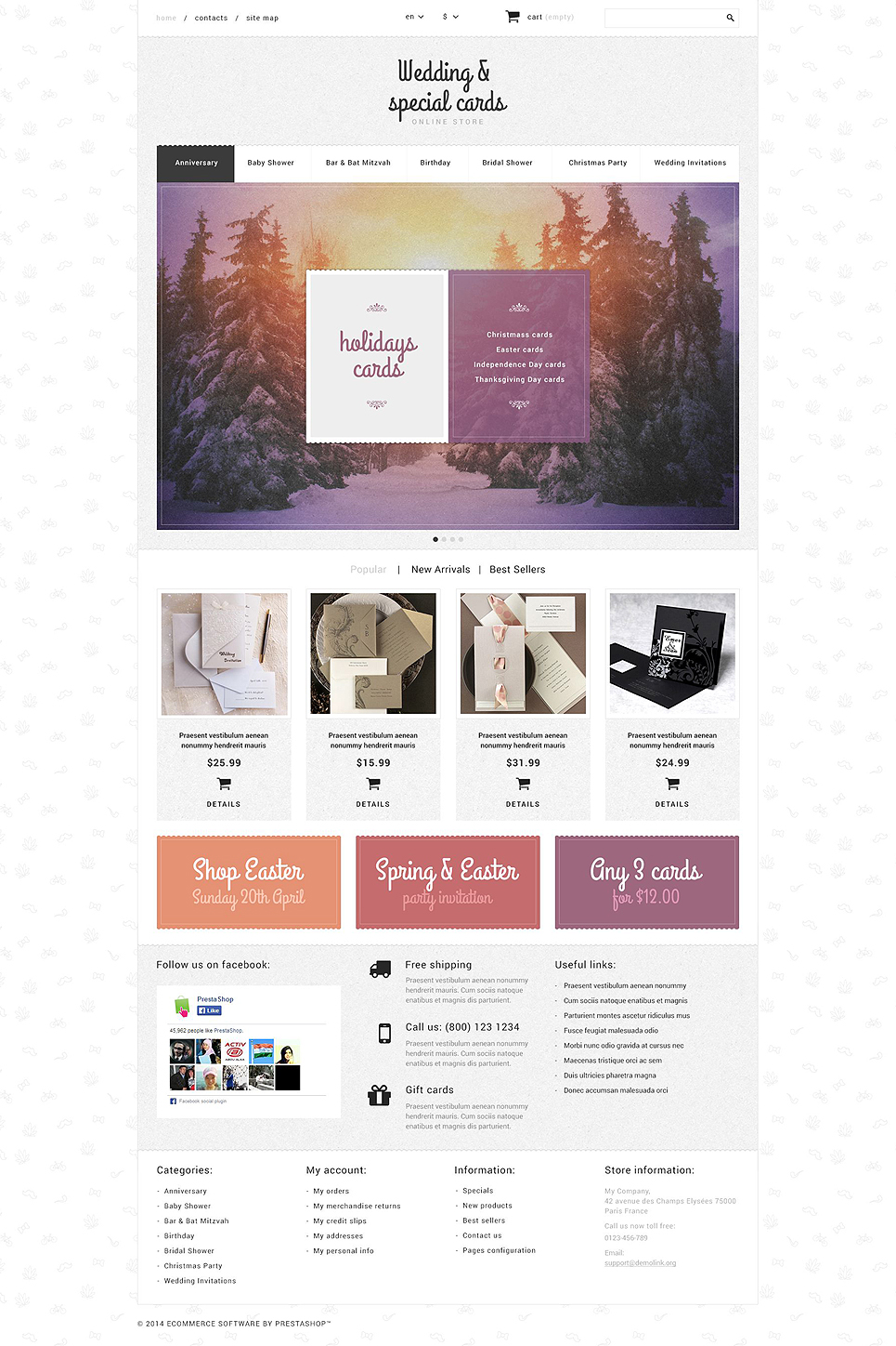 Cards Store (ecommerce template for PrestaShop
) Item Picture