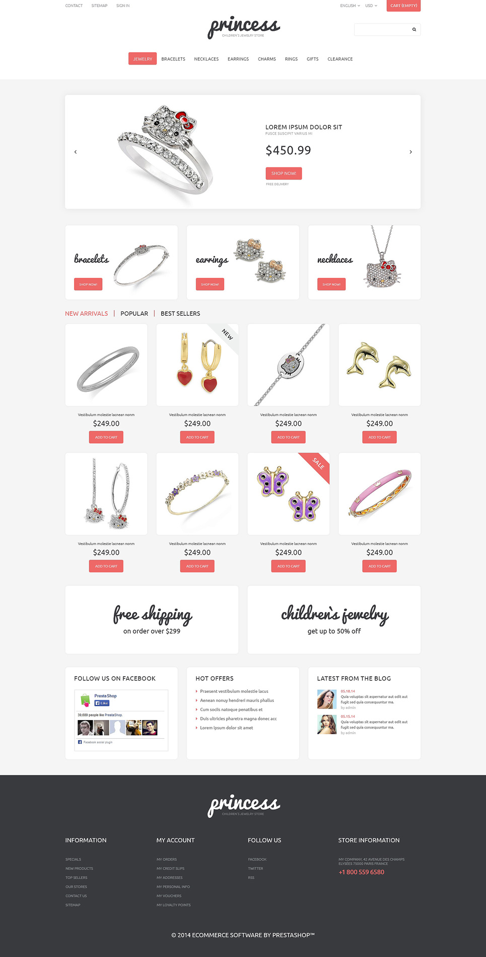 Childrens Jewelry (PrestaShop theme) Item Picture