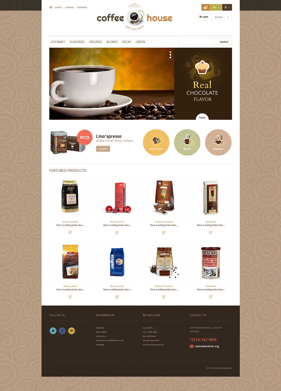 Coffee House (template for PrestaShop) Item Picture