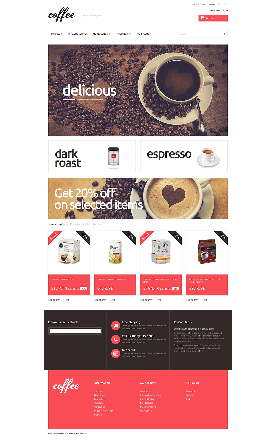 Coffee Maniacs (template for PrestaShop) Item Picture