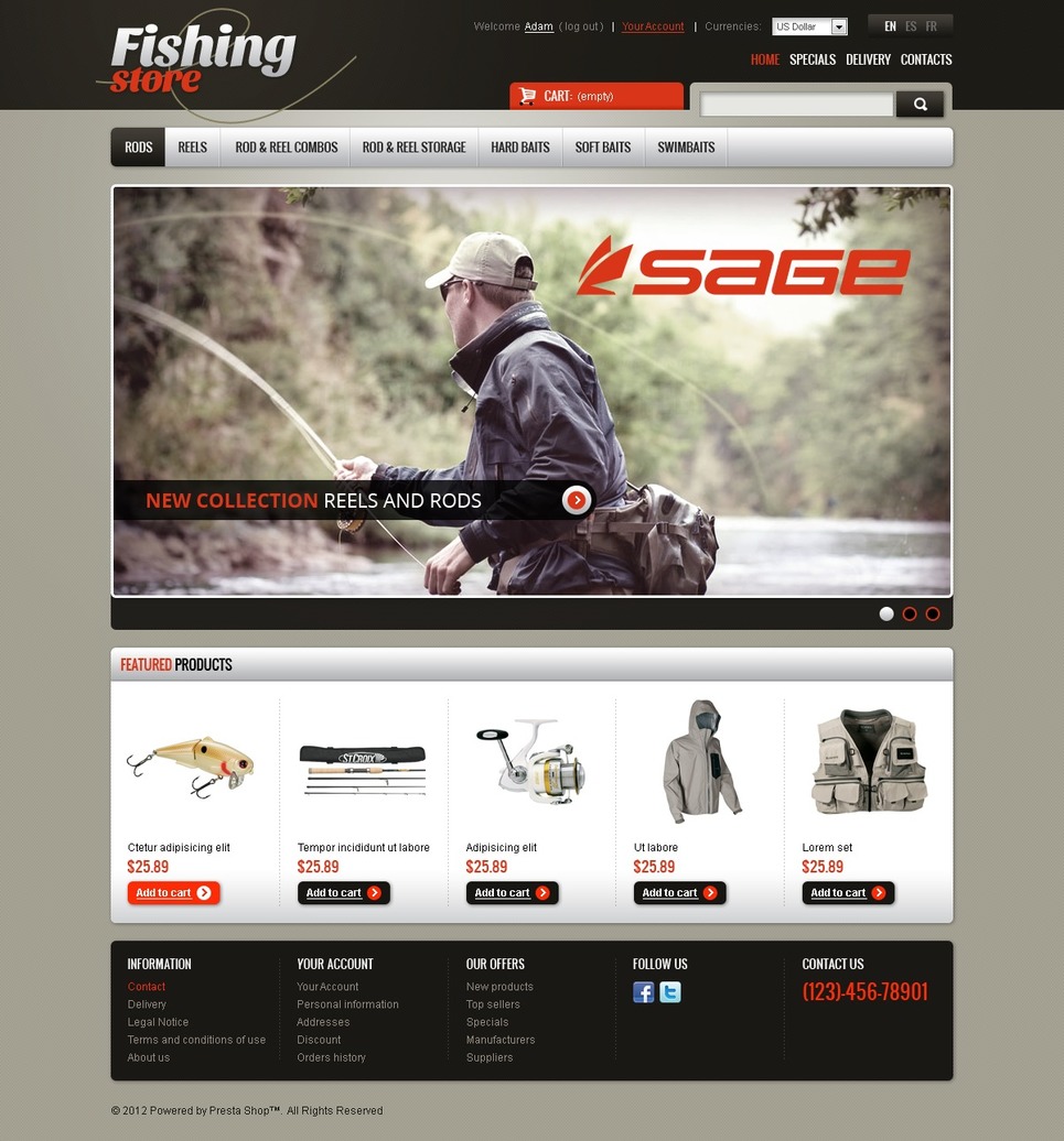 You Are Krilling Me (ecommerce template for PrestaShop
) Item Picture