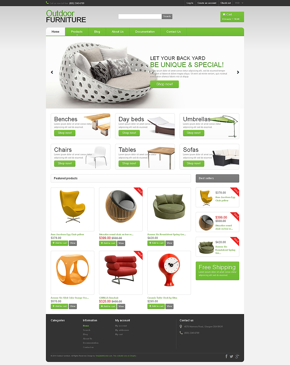 Furniture Store (ecommerce Shopify theme) Item Picture