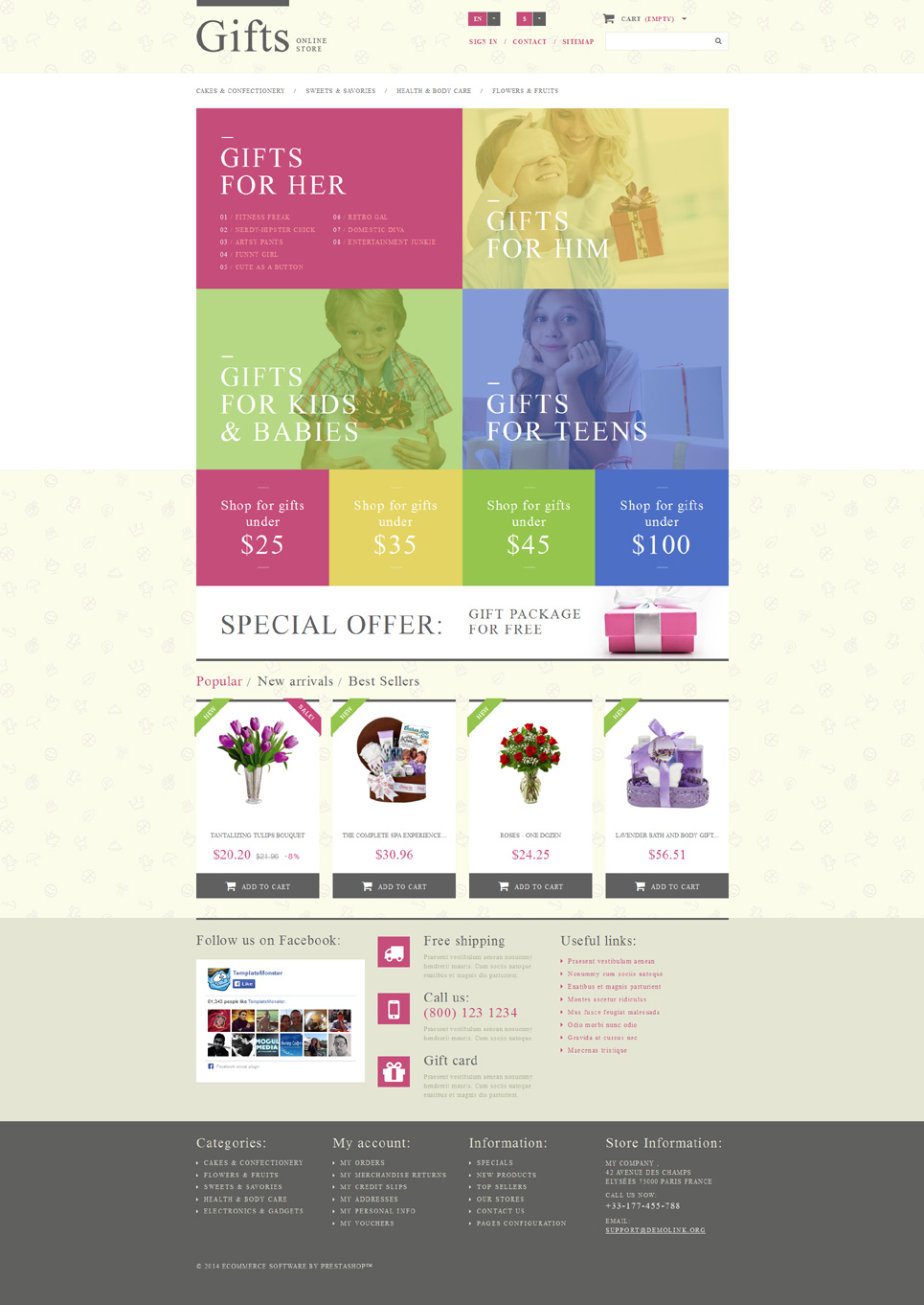 Gift Shop (template for PrestaShop) Item Picture