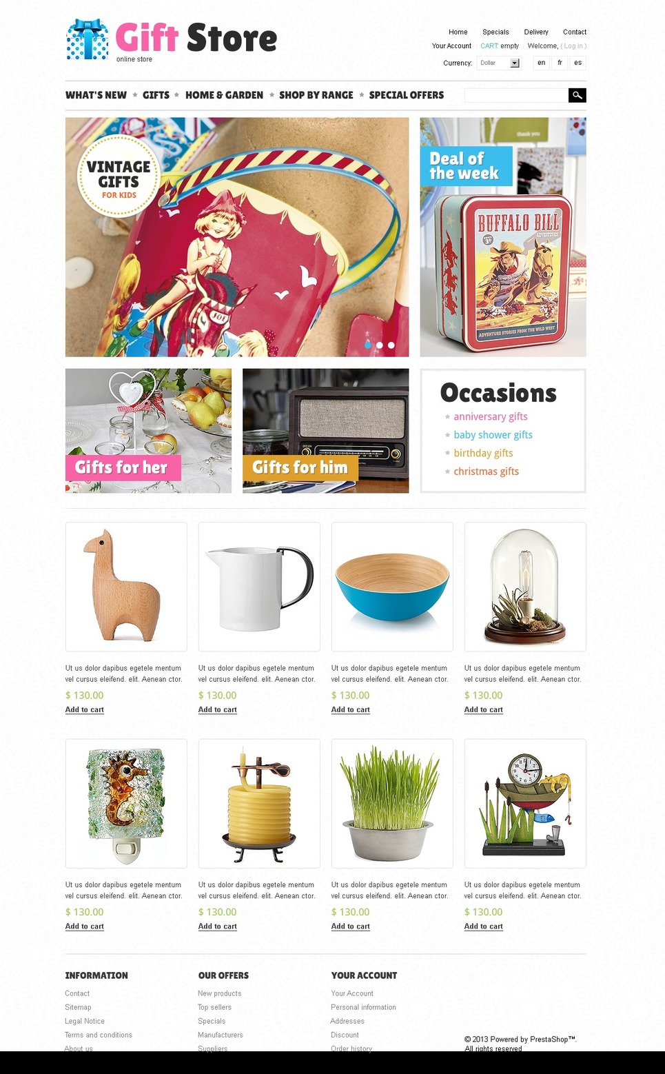 Gift Store (template for PrestaShop) Item Picture