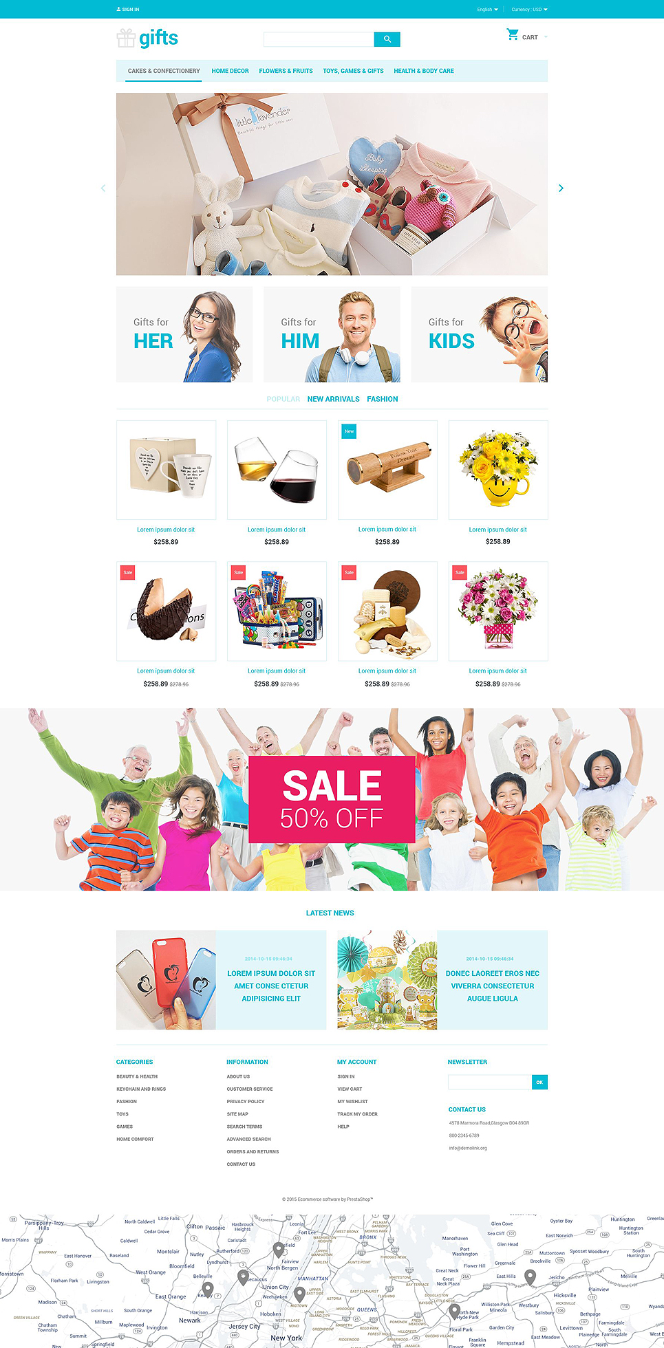Gifts (template for PrestaShop) Item Picture