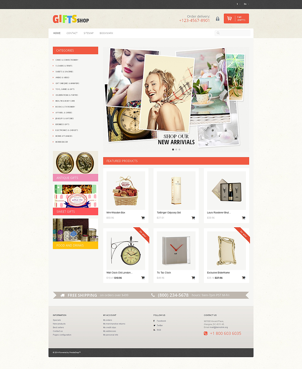 Gifts for Every Occasion (template for PrestaShop) Item Picture