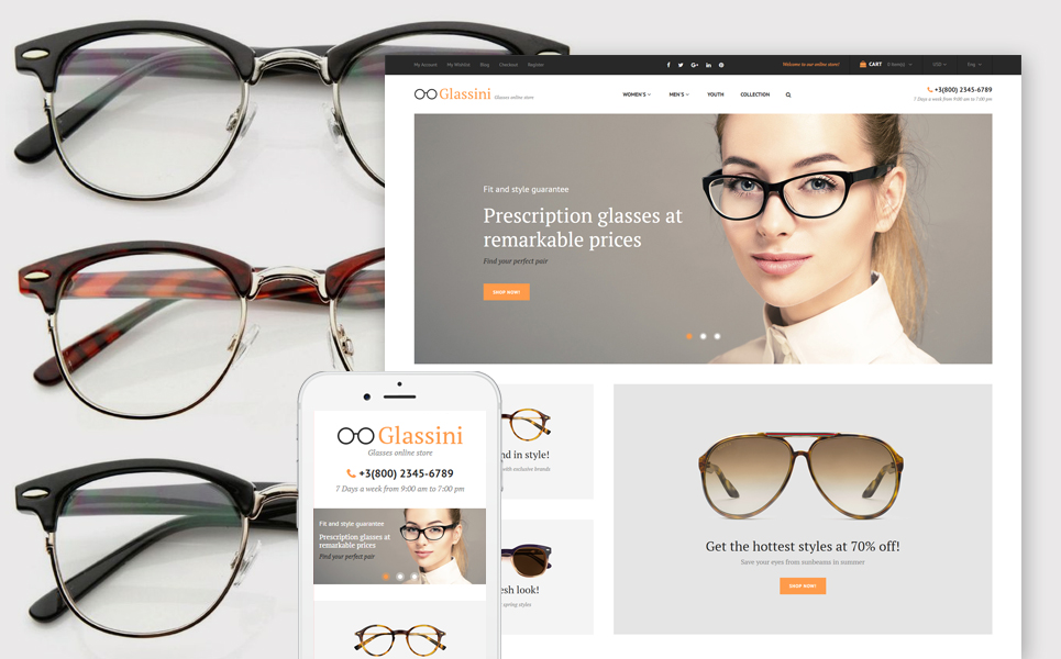 Glassini (theme for Magento ) Item Picture